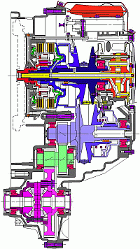 ZF CVT Cutaway